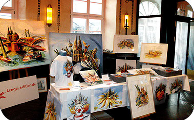 Produktpräsentation von Frank Engel im Modehimmel 2010 - Wolkenburg, Köln