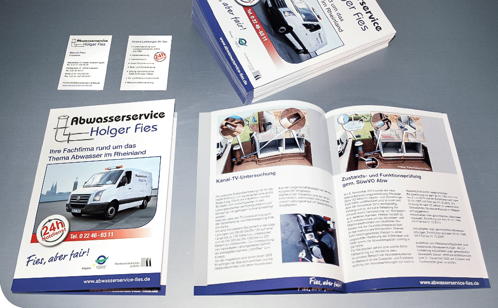 Mailing für Abwasserservice Holger Fies von Frank Engel